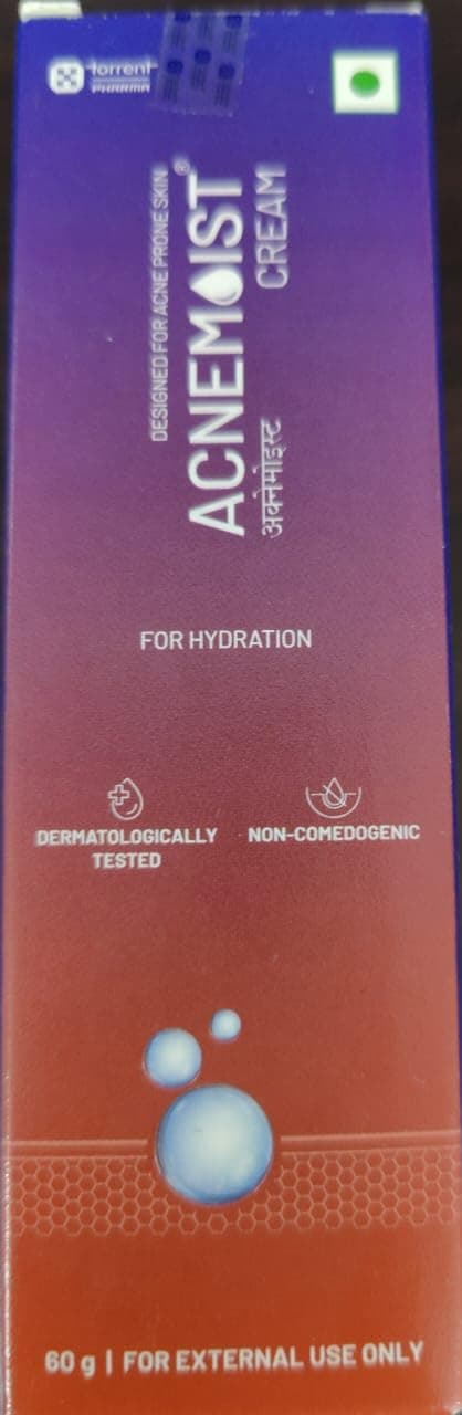 Curatio Acnemoist (Moisturising Cream for Sensitive & ACNE-PRONE Skin 60 gm) (Pack of 2), from Life Line Medicos
