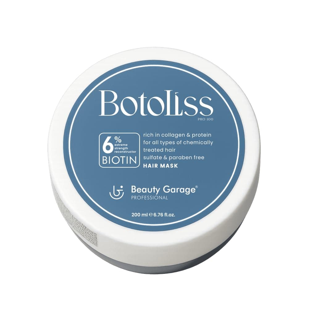 Beauty Garage Botoliss Hair Mask for Damaged Hair | 200 ml Hair Mask for Dry Hair with 6% Biotin, Protein & Collagen | Suitable For Chemicall Treated, Sulfate & Paraben-Free