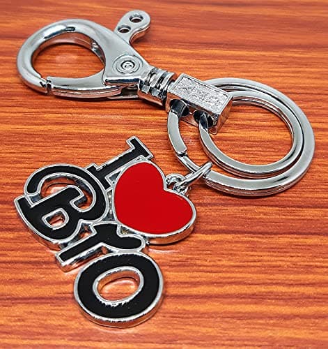 Aura I Love Bro Brother Bhai Gift Keychain For Brother Rakshabandhan Bike Car Boys Men Metal Multicolor Keychain