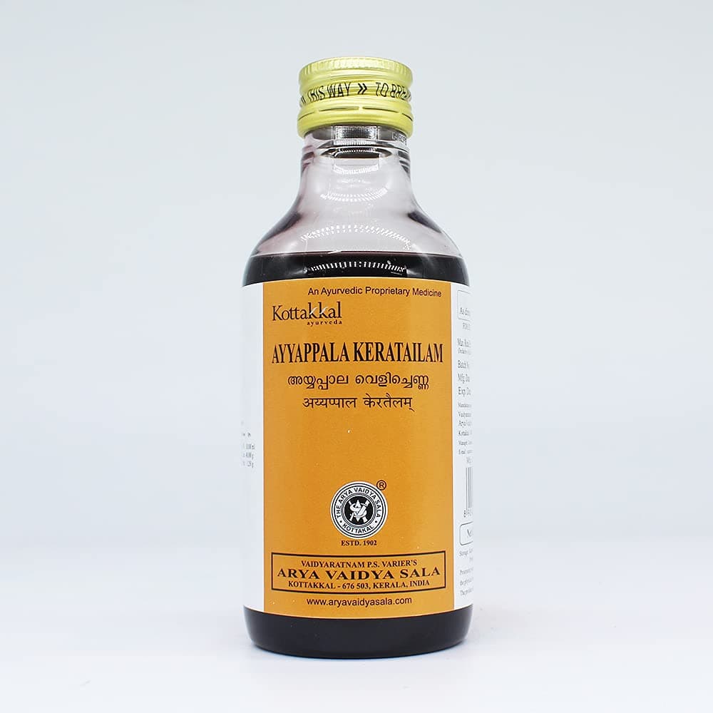 Golden Oldie Herbs Ayyappala Kera Tailam-200Ml, (Pack Of 1), Of Arya Vaidya Sala Kottakkal