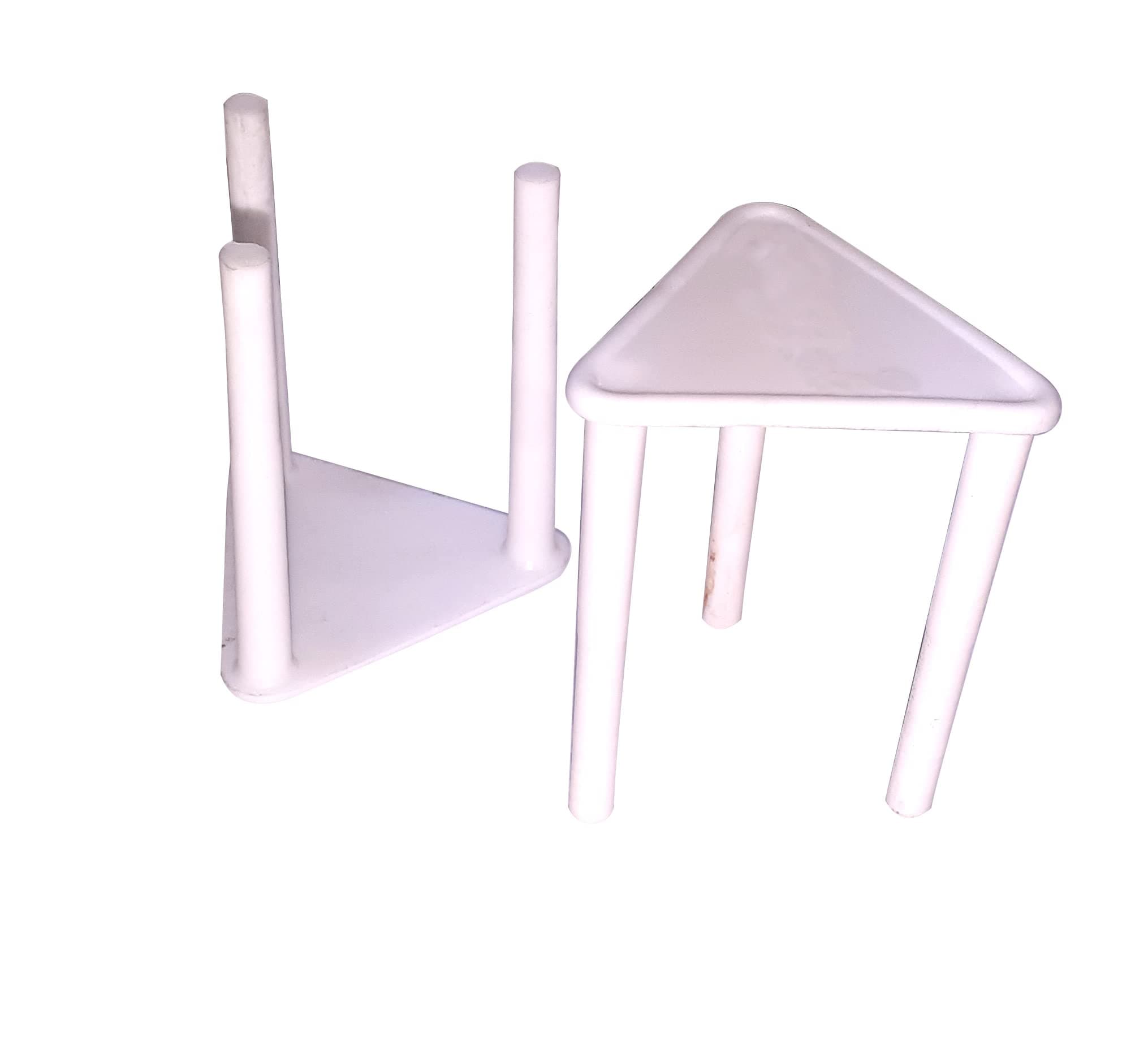 Prime Bakers and Moulders Pizza Saver Stand Tripod Stack for Packaging Boxes - White