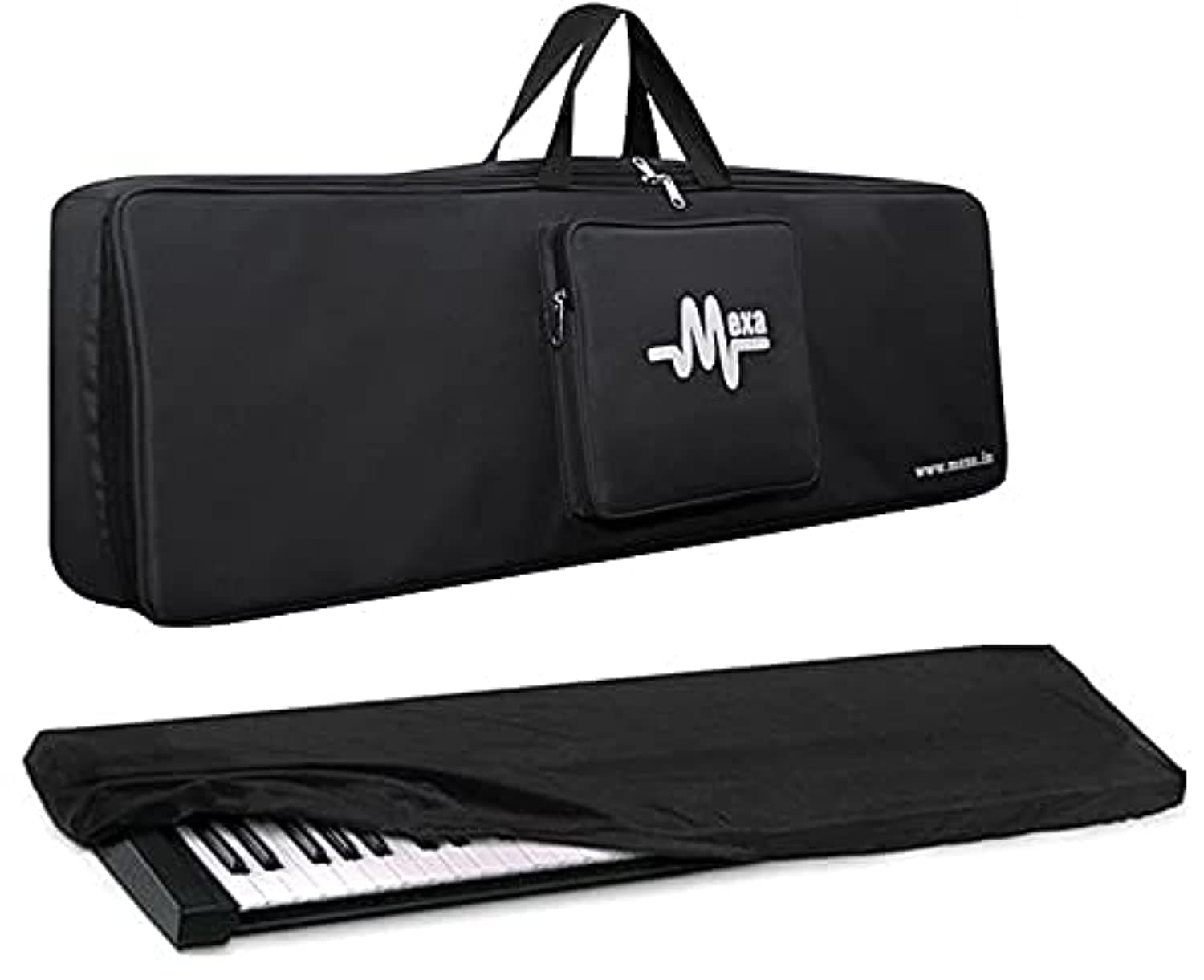 Mexa Keyboard Bag Padded Compatible with Yamaha Psr- F52, E283, E383, F51, E263, E273 Keyboard & Casio CTK 2550, Ctk3500, Cts200, Cts300 Keyboard.