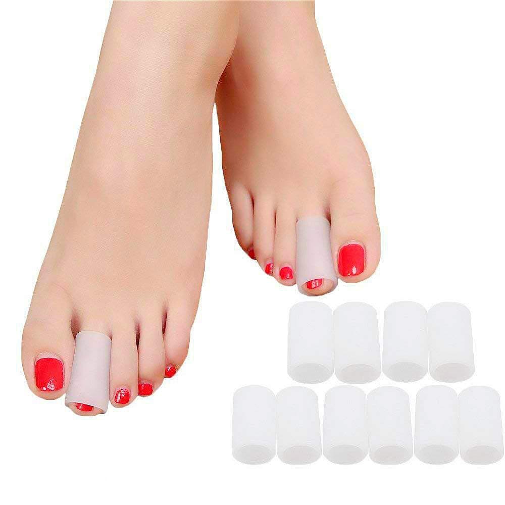 SMFHealth Toe Sleeves,Toe Protectors for Bunions,Sore Corns & Calluses 10 Pcs (Toe Sleeves)