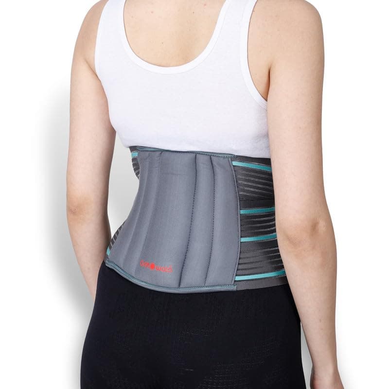 Orthowala® Lumbo Sacral (L.S.) Belt Lower Back Brace Support/Lumbar Support Waist belt for Back Pain Relief-Compression Belt with dual Adjustable Straps Fracture Injuries for Men and Women (XL)