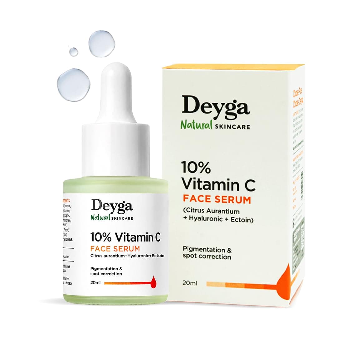 Deyga 10% Vitamin C Face Serum | Skin Brightening Serum | Reduces Pigmentation & Dark Spots | Serum for Glowing Skin