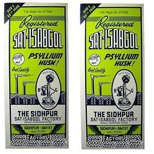 The Sidhpur Sat isabgol factory Amrita Sat-Isabgol 100 grams Powder (Pack Of 2), 2 count