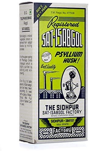 Telephone Br& 3 Pack of Isabgol/Sat Psyllium Husk Powder (100 gramss - 300 gramss).