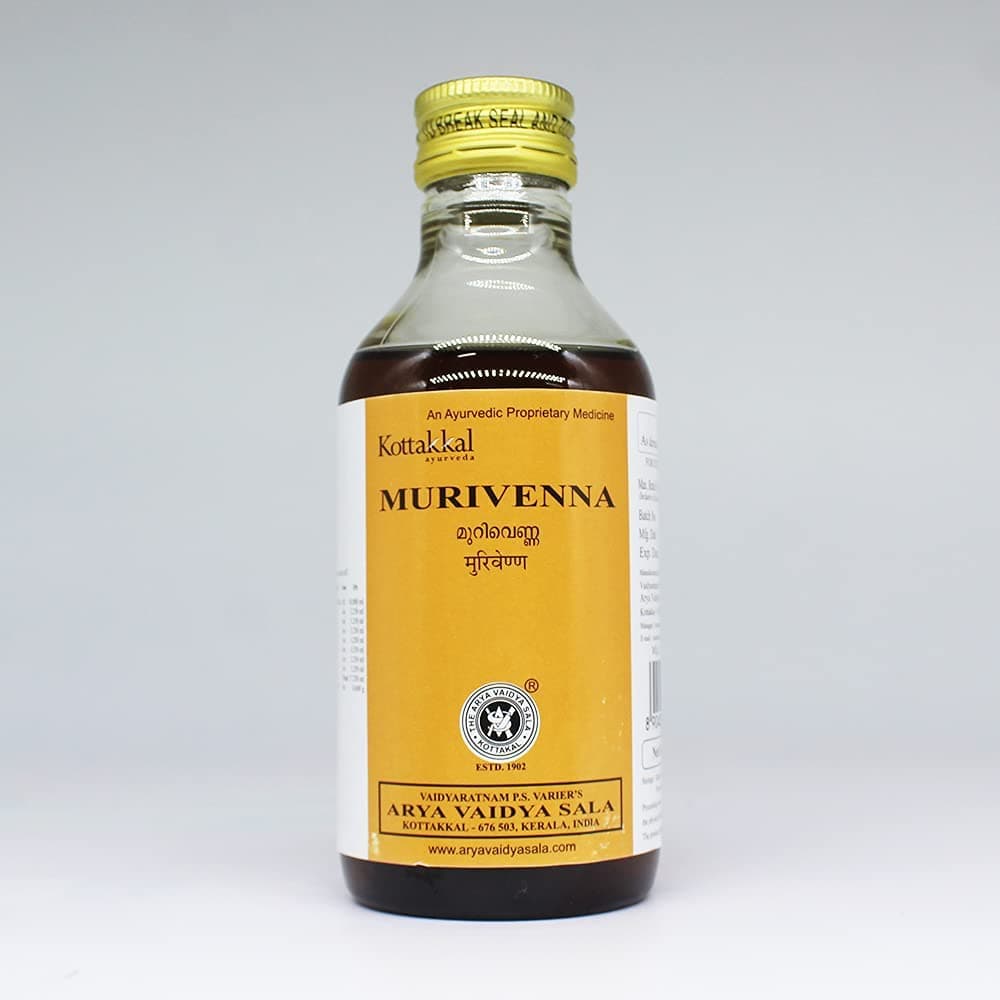 ARYA VAIDYA SALA KOTTAKKAL MURIVENNA TAILAM (OIL) 200 ML (PACK OF 2)