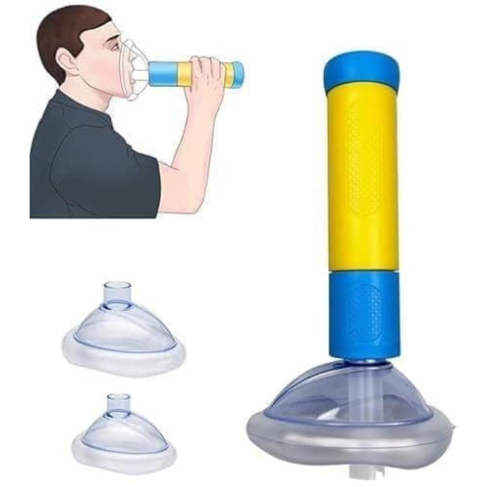 HEYEZEXI 1Set Emergency Anti-Choking Rescue Device – Portable Suction Tool with Adult & Child Masks for Quick Airway Clearance, Home, Travel, Car, School Safety, Easy-to-Use First Aid Kit