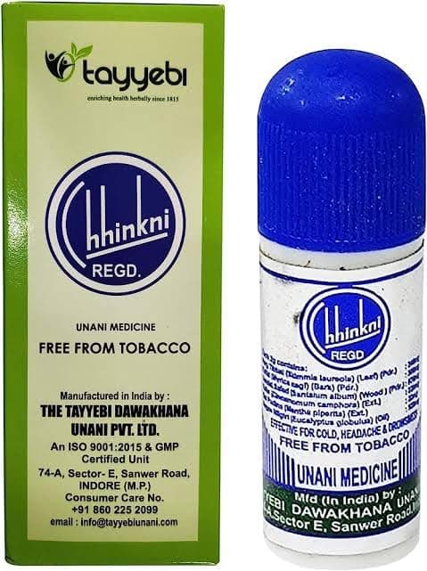 THE TAYYEBI Sufi health care Chhinkni Snuff Powder Unani Medicine for Cold, Headache and Drowsiness (3gm) (Pack of 5)