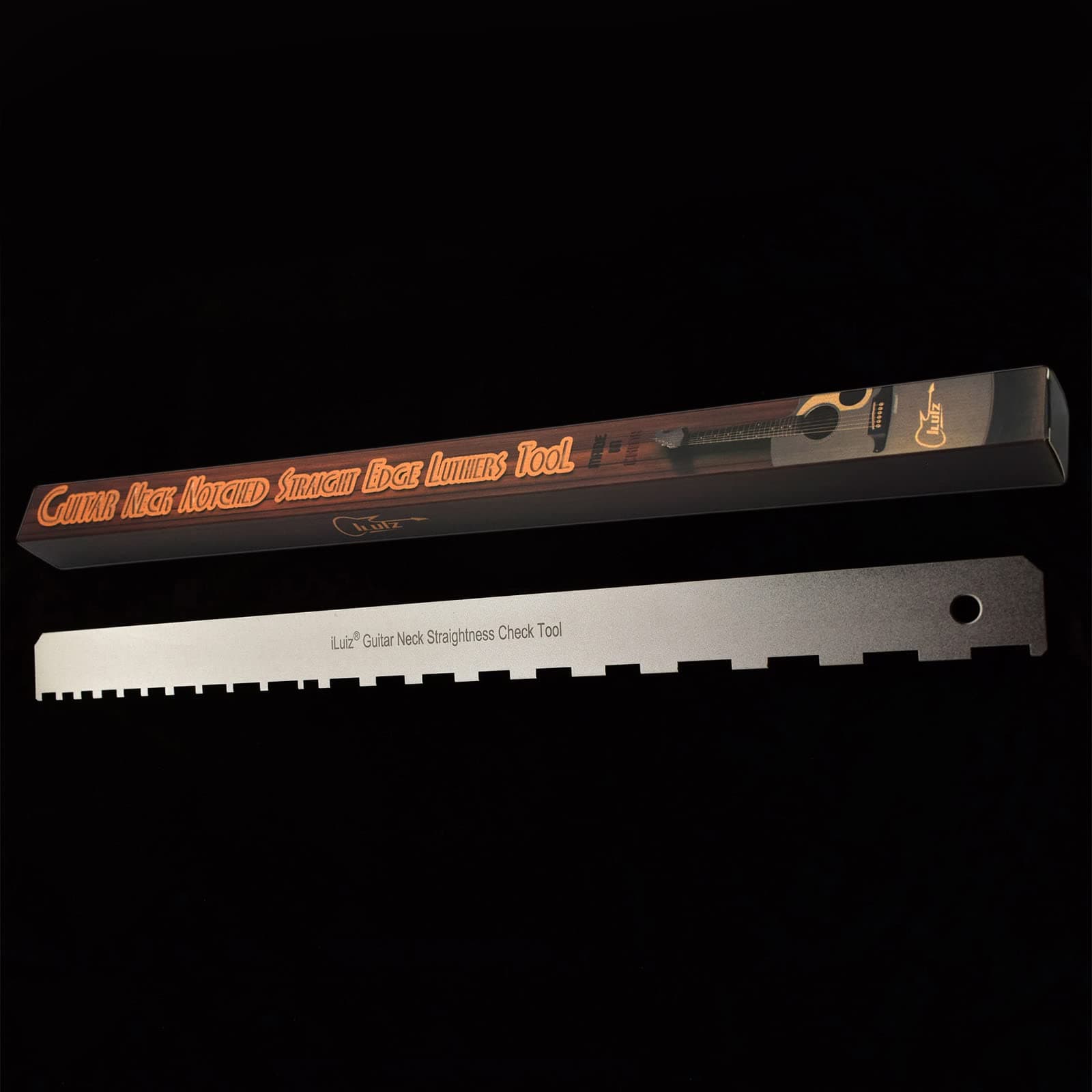 UPGRADE iLuiz Guitar Neck Notched Straight Edge Luthiers Tool for Gibson Fender and Most of Guitar Fretboard and Frets