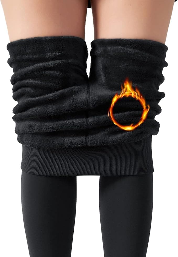 Alexvyan Slim Fit [26 to 32] Warm Women Thick Fur Lined Fleece Legging Warm Winter Thermal Soft Leggings for Women Girls Ladies