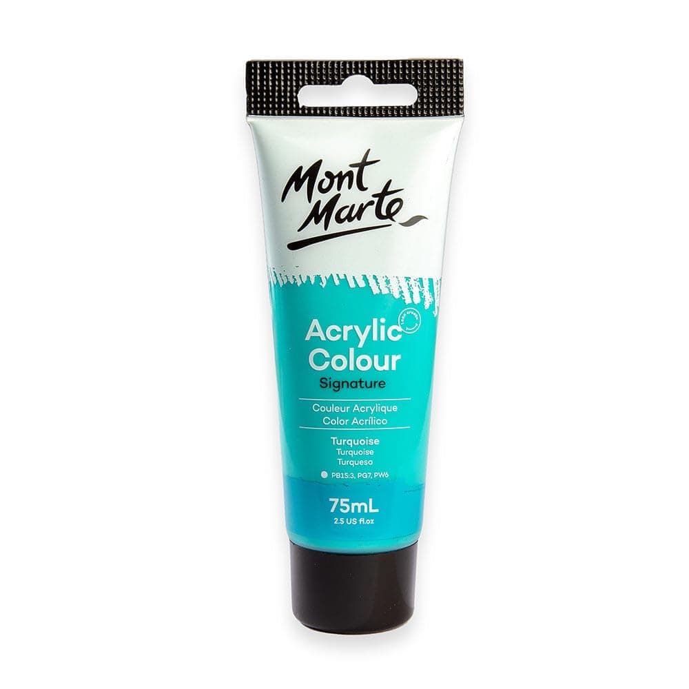 Mont Marte Signature Acrylic Colour 75ml (2.54oz) - Turquoise