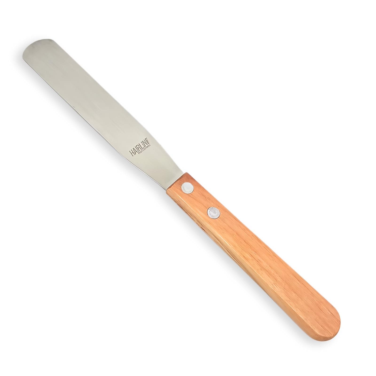 Hair Line Professional Wax Applicator Knife, Easy to Use Reusable Waxing Spatula with Wooden Handle and Steel Plate for Personal and Professional Use