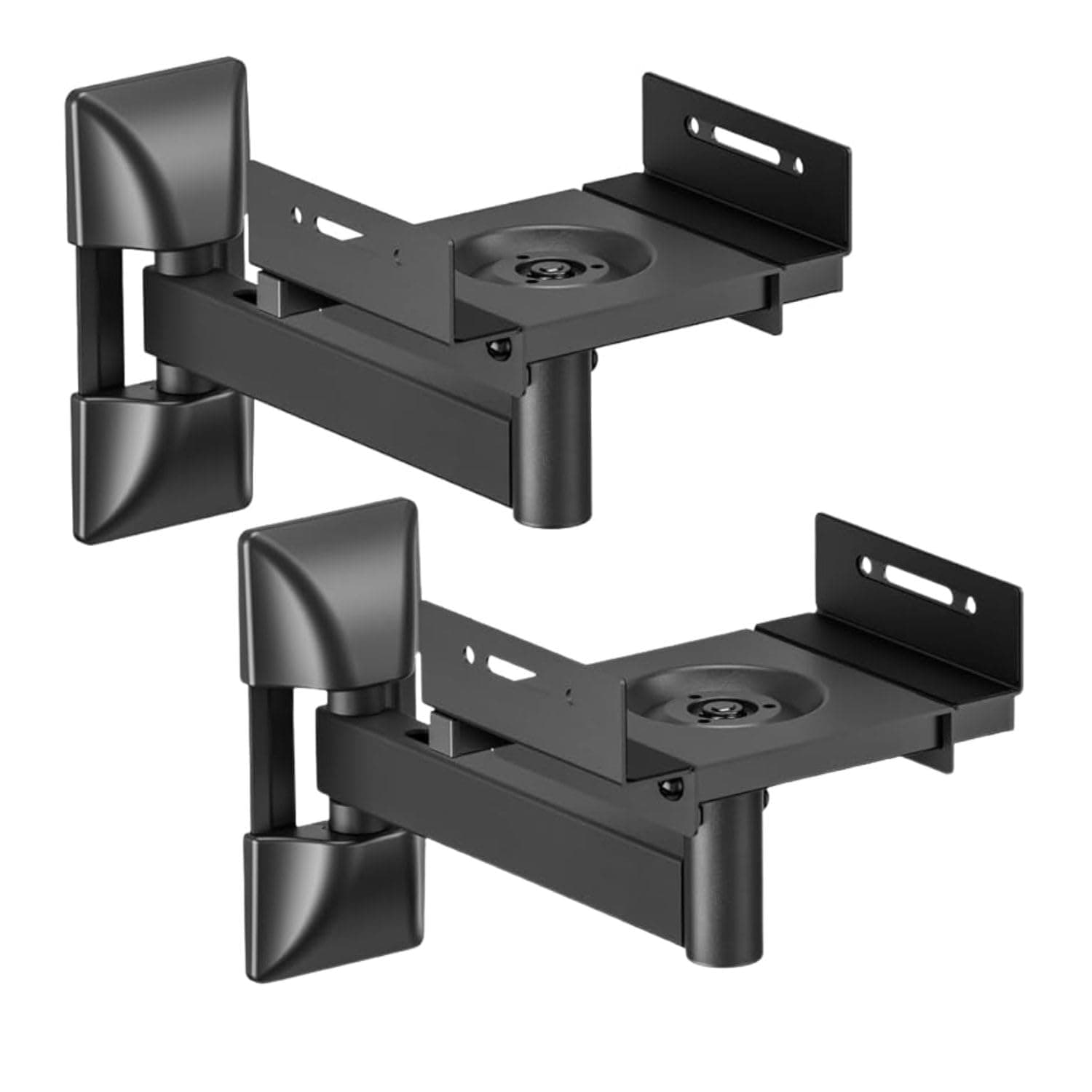 Gadget Wagon 2 Units Adjustable Speaker Wall Mount Bracket Swivel & Tilt | 25 Kgs Load Capacity| Swivel & Tilt