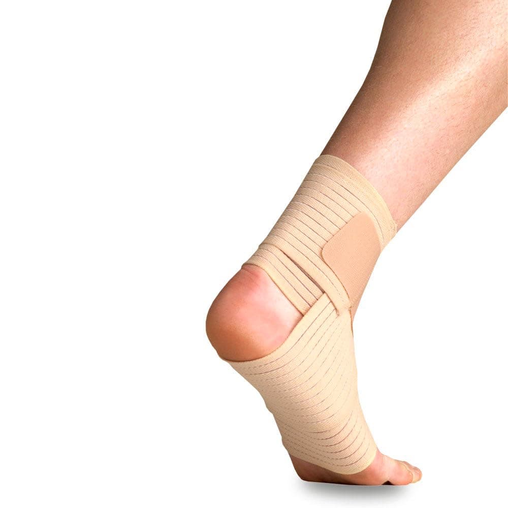 Thermoskin Elastic Ankle Wrap, Beige, Small/Medium