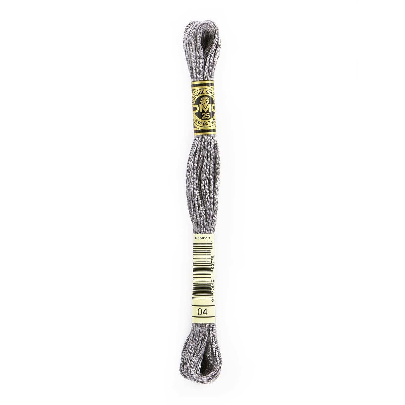 Dmc 6- Strand Embroidery Cotton 8.7 Yard - Dark Tin (Pack Of 12)