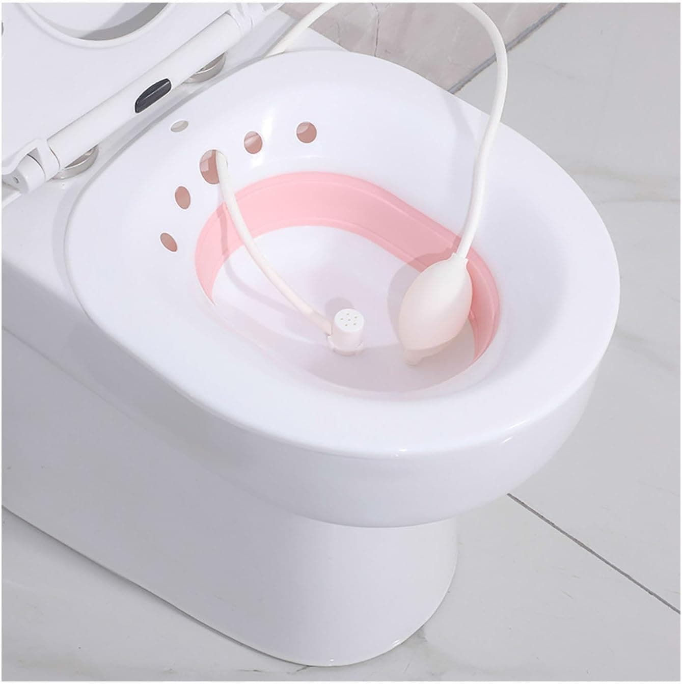 Gadget Deals- sitz bath tub for fissure | sitz bath tub for adults | sitz bath tub for post delivery | sitz bath tub for piles |Fits All Toilet Seats-Postpartum Care, Hemorrhoids Inflammation Treatment- piles tub for hot water