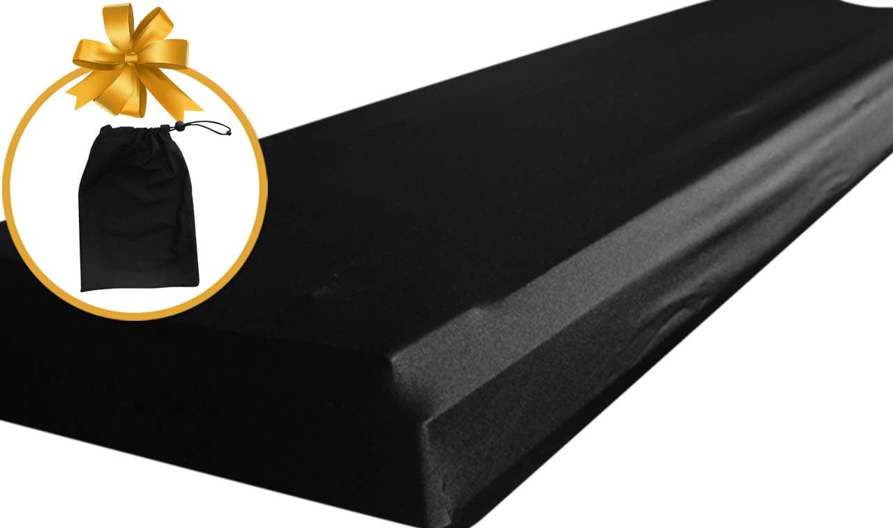 Clicks Depot Piano Keyboard Dust Cover for 88 Keys - Made of Nylon/Spandex - Comes Complete with Built-In Bag, Elastic Cord and - Locking Clasp - Keep It Free From Dust and Dirt!