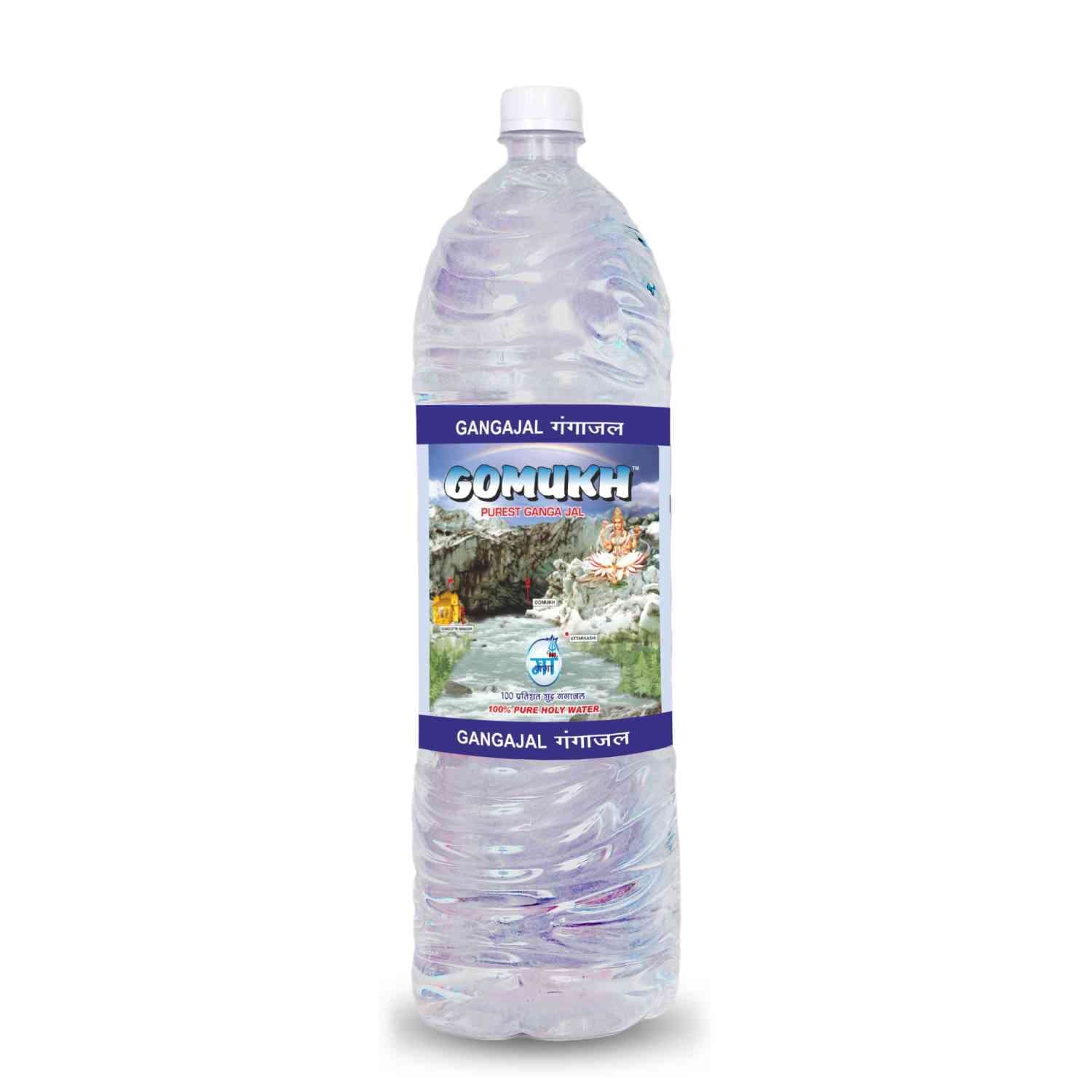 "GOMUKH" Gangajal 2000ML The Purest Holy Water Directly From Gangotri Valley Approved By Govt. Of Uttrakhand For Puja Purposes 2 Litre