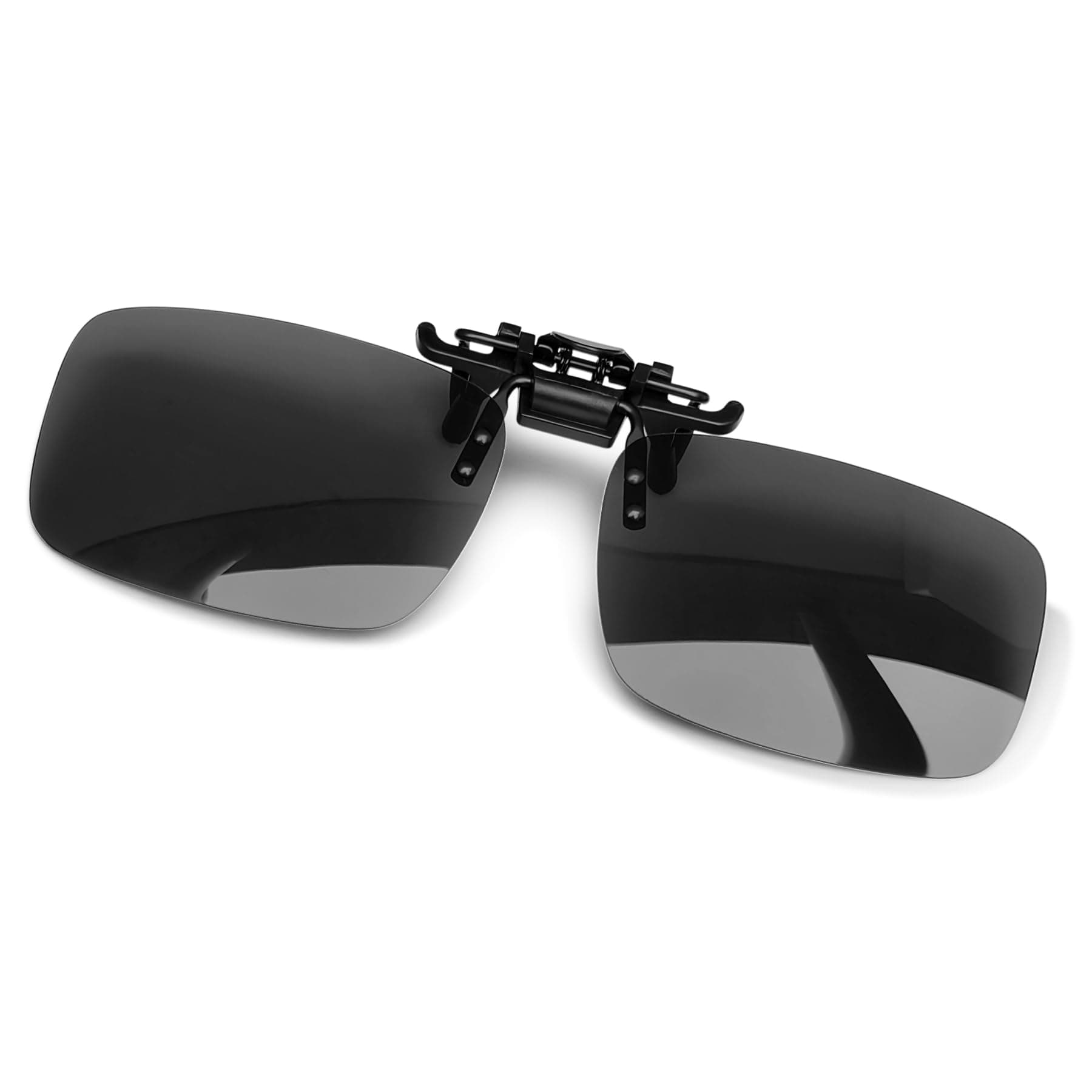 KANASTAL Over Sunglasses, Can Be Hanged Over Glasses, Polarized UV400 UV Protection, For Driving, Fishing, Sports, Men's, Women's, [D1] Front Clip + Black
