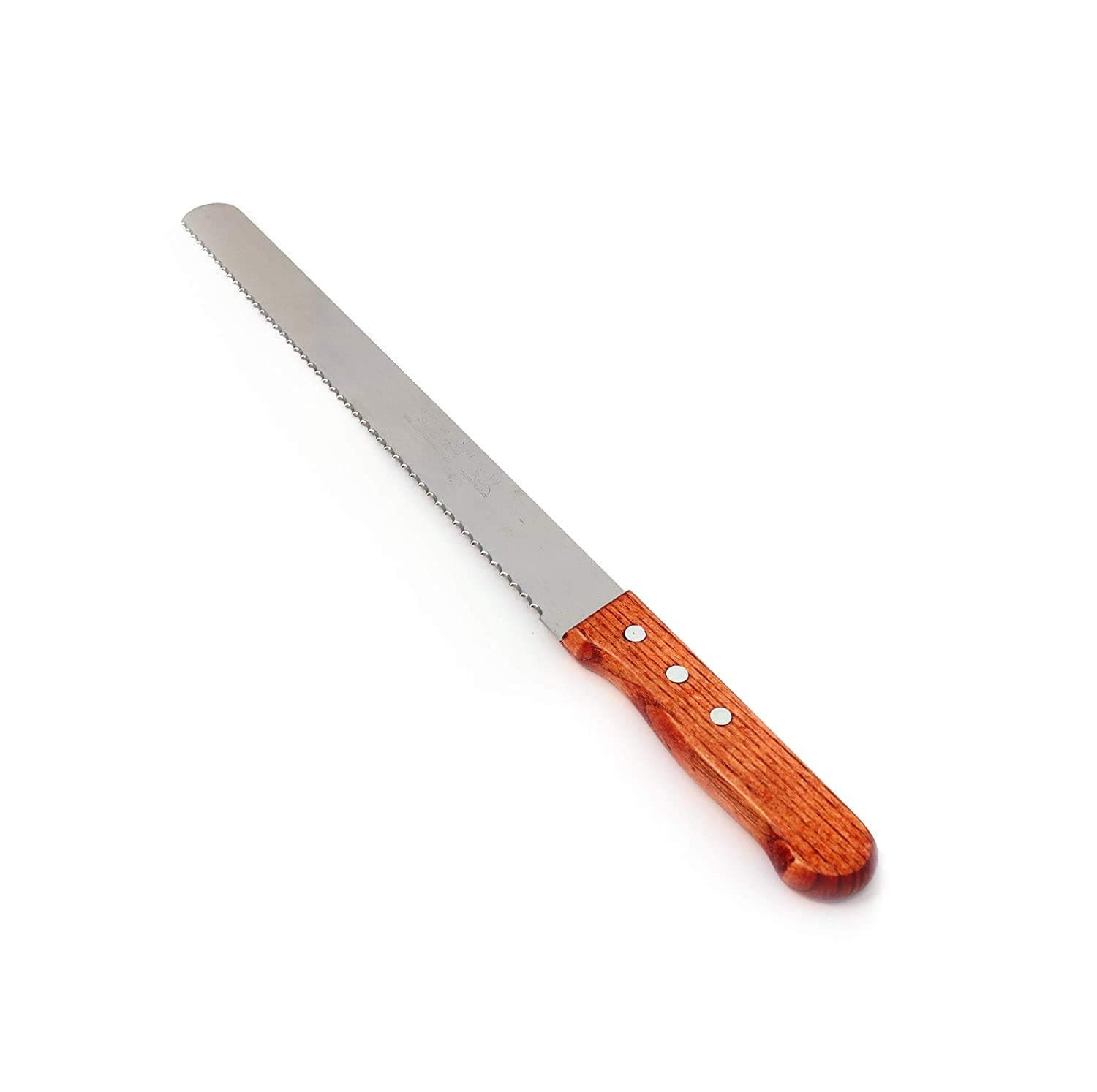 Zollyss 10 Inch Cake Knife Multiform Bread Knife Stainless Steel Serrated Bread Slicer Knife Steel Knife