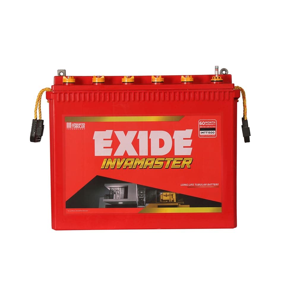 EXIDE INVAMASTER IMTT2300, 12V 220Ah Tall Tubular Inverter Battery for Home and Office with Warranty - 60 Months (36 FOC+24Pro Rata)