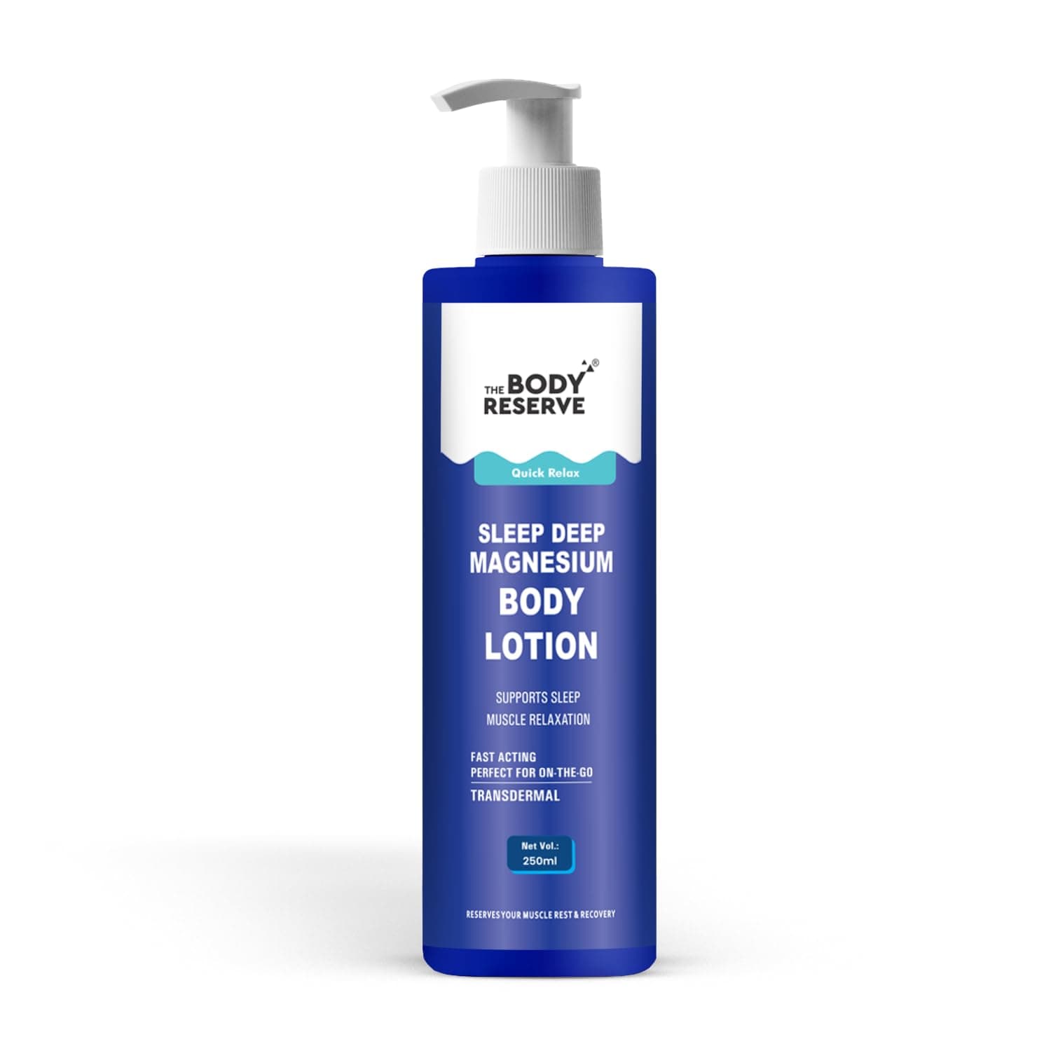 The Body Reserve Magnesium Sleep Body Lotion 250ml Topical Magnesium Chloride Supplement For Muscle Recovery, Better & Deep Sleep Magnesium Oil Lotion For Feet Helps Recovery From Muscle Cramps & Fitness