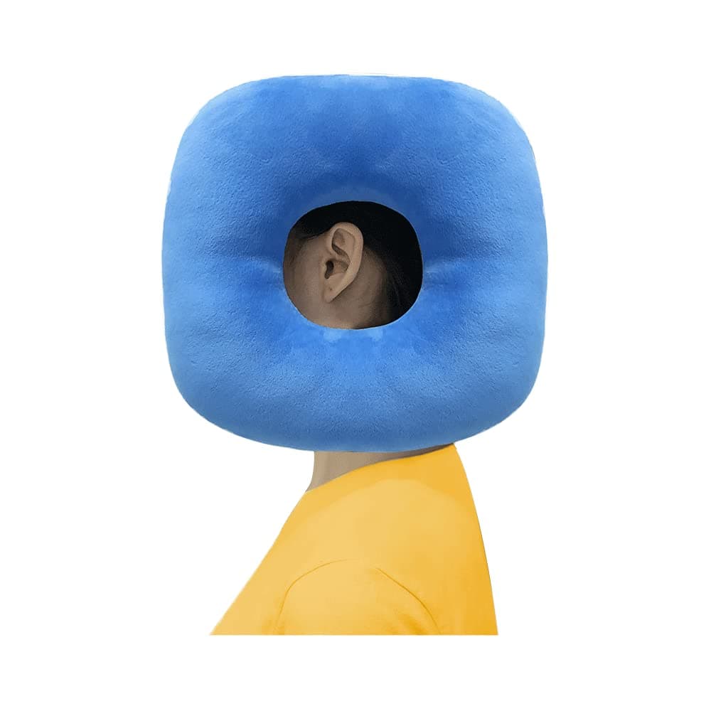 Mistuki Ear Piercing Pillow for Side Sleeping Cnh Pillow with Holes Ear Pain Inflammation Surgery Pressure Sores Relief Protectors Ear Splint Cushions Round Donut Guard