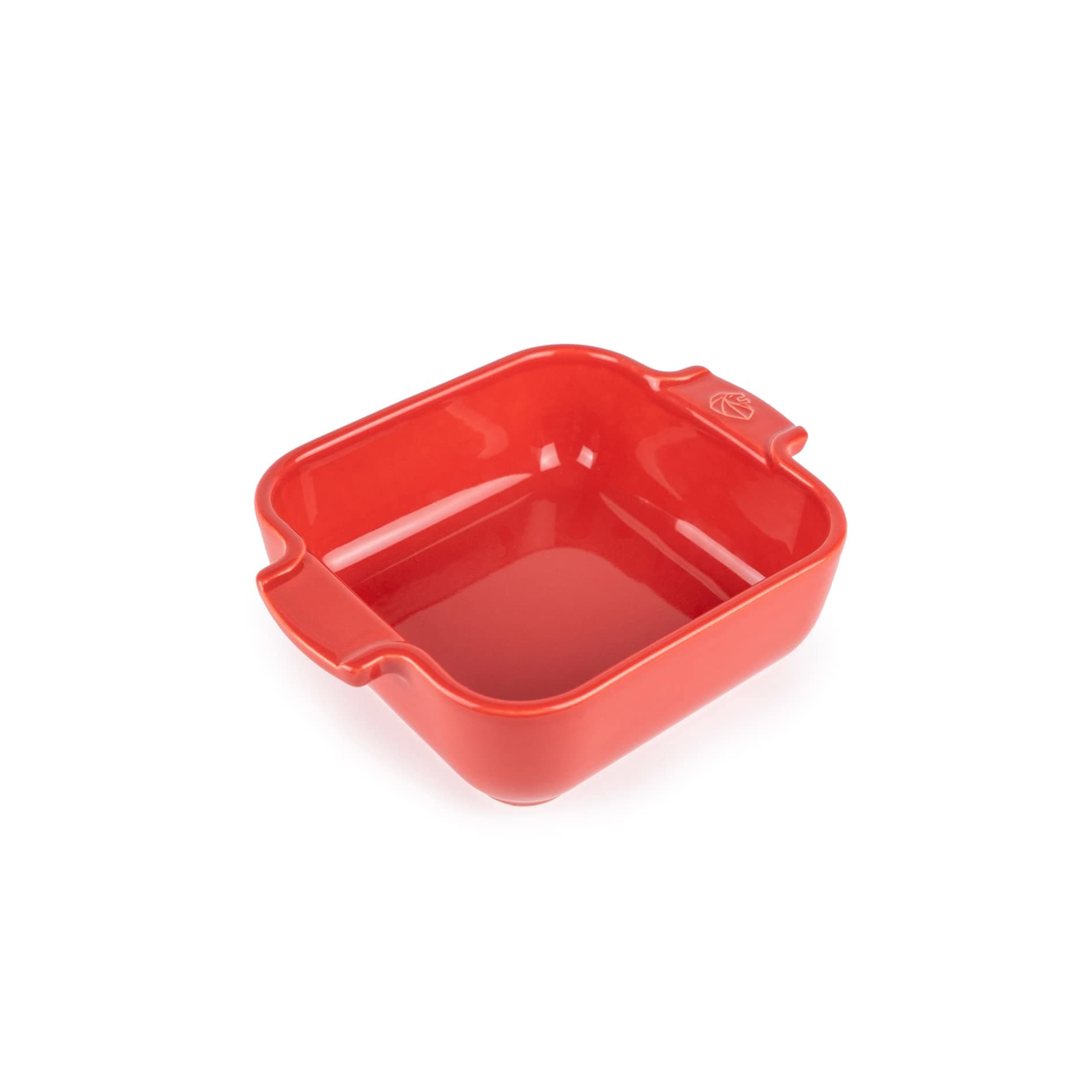Peugeot Individual Square Ceramic Oven Dish, Red, 18 cm - 8.6"