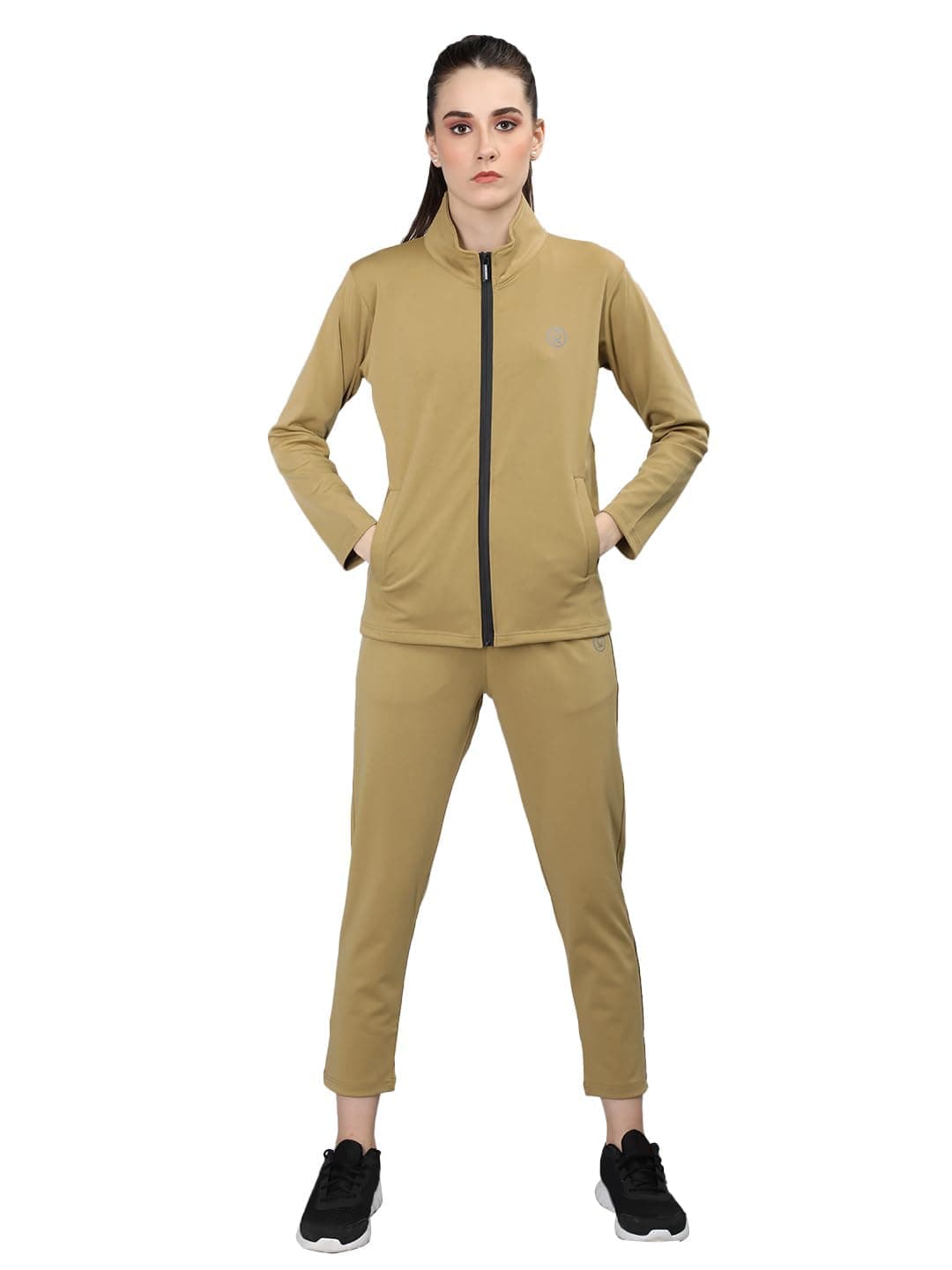 CHKOKKO Women's Sports Workout Gym Lowers Training Track Suit Black 4XL