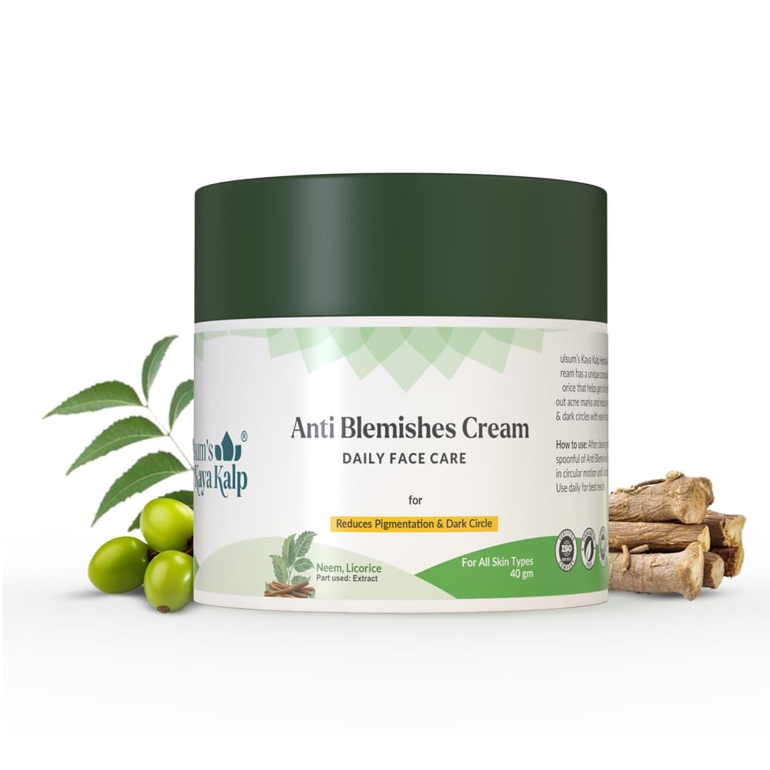 Kulsum's Kaya Kalp Anti-Blemishes Cream for Reduces Pigmentation & Dark Circles, 40 g