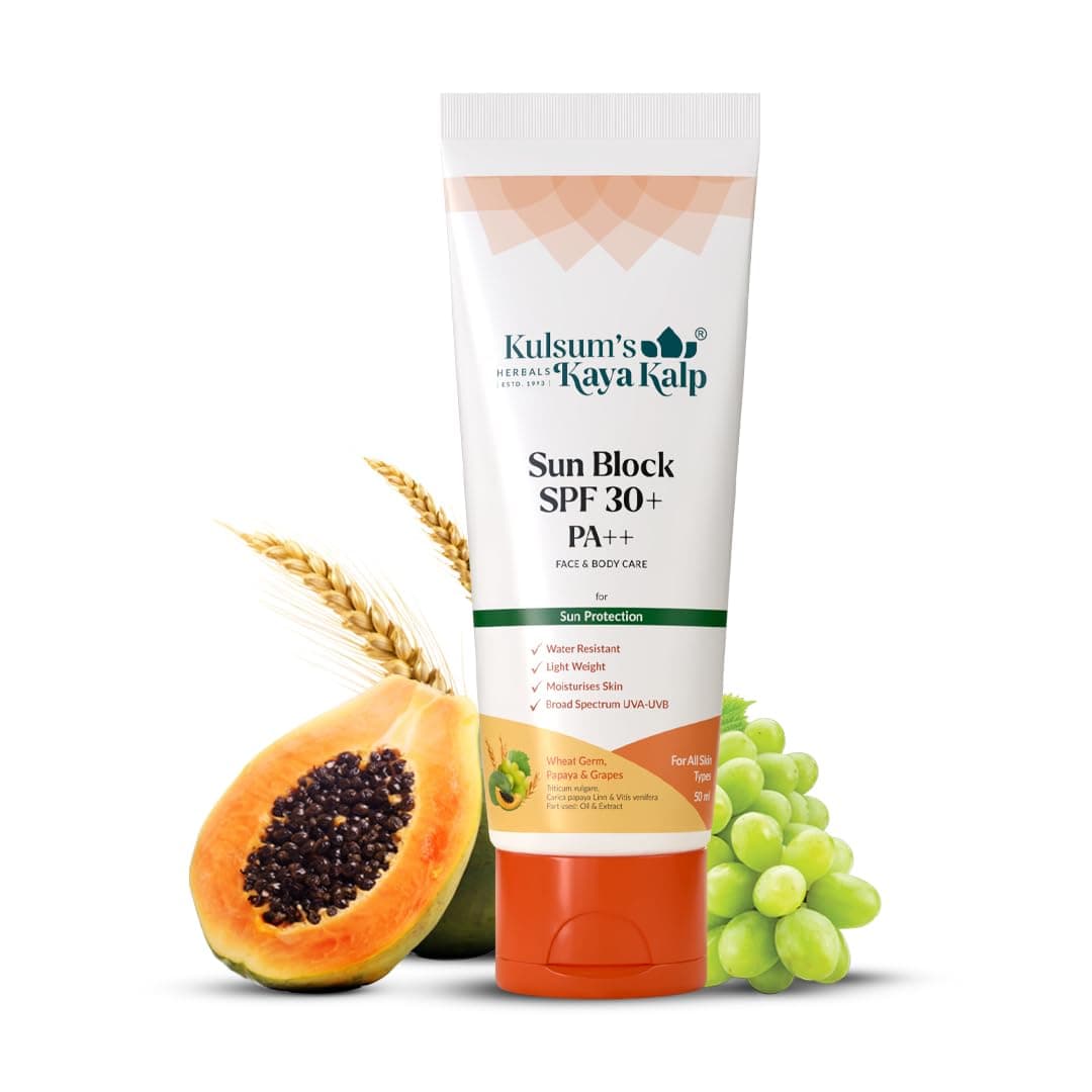 Kulsum's Kaya Kalp Sun Block SPF 50+ Face & Body Lotion,50 ml