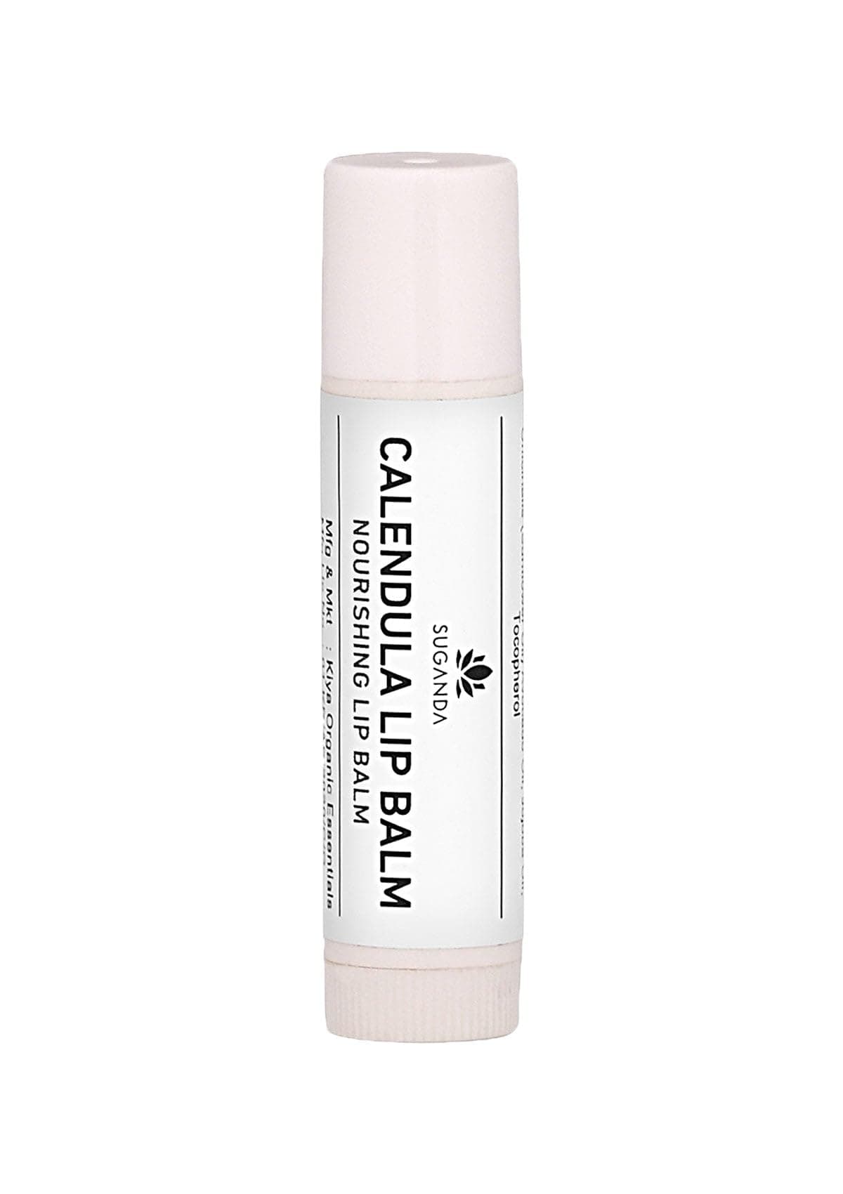 SUGANDA CALENDULA LIP BALM | with COCOA BUTTER & AVOCADO| NOURSHING Lip Oil for DRY CHAPPED LIPS | Lip care to HEAL CRACKED AND WOUNDED LIPS | RETAIS MOISTURE | Winter care moisturizer | 4g - White
