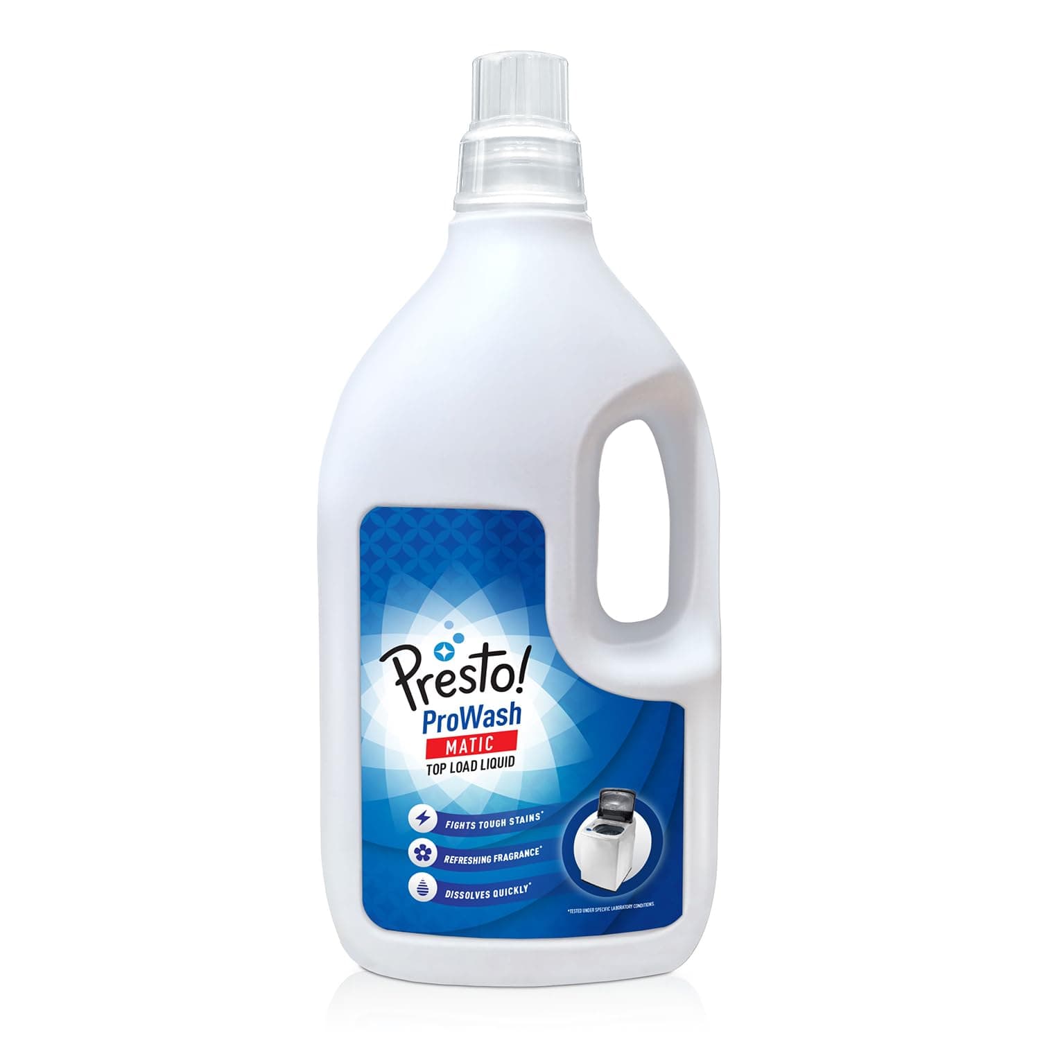 Amazon Brand - Presto! Top Load detergent liquid | Removes Tough Stains | Gentle on Clothes | 5L & 2L