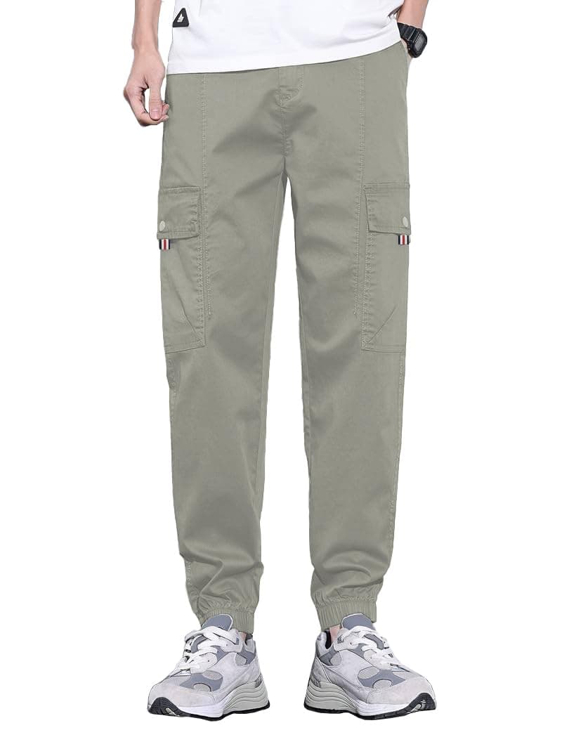 TAGDO® Relax Fit Cotton Cargo Pant|Cargo Pants for Men (RF-Cargo-2004-Grey-30)