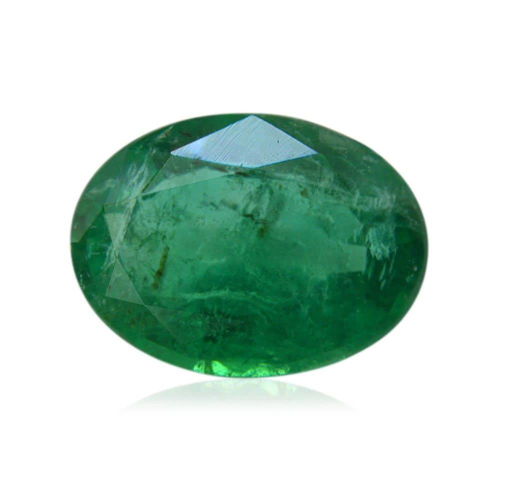 S Kumar Gems & Jewels Original 7.25 Carat/Ct. Certified Natural Emerald Stone (Panna) 7.25 Ratti Birthstone for Astrology