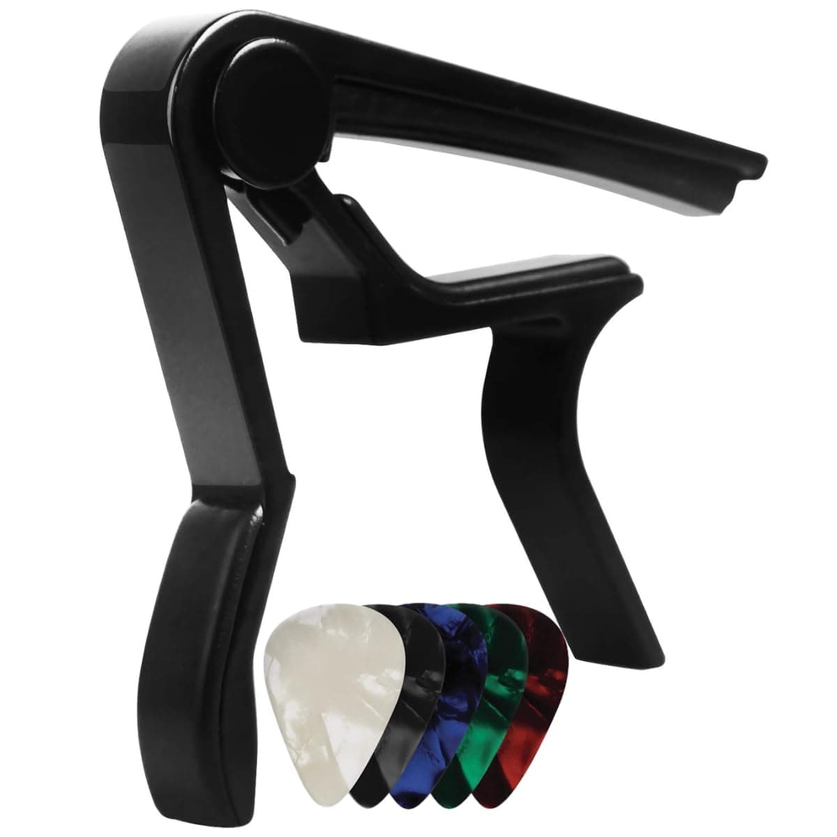 MUSTANG GUITAR CAPO WITH 5 PICKS