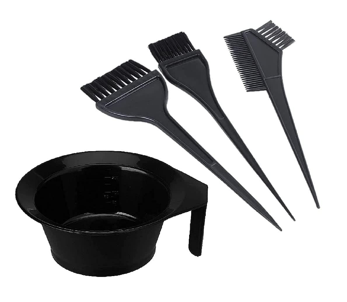 ETSAP Professional Use Hair Coloring Dyeing Kit Brush with Bowl (Black)