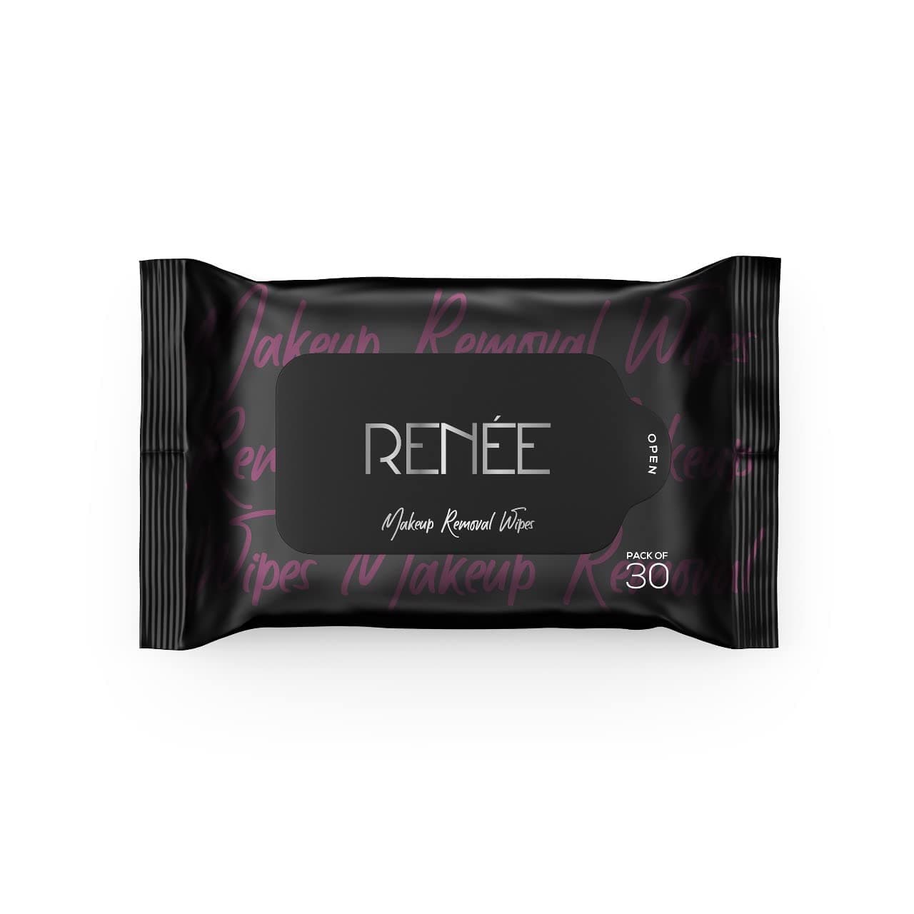 RENEE Makeup Removal Wipes 30 Count, Effortlessly Erase Makeup, Hydrate & Soothe Skin With Cucumber & Aloe Vera Extracts -extracts - Antioxidant, Anti-inflammatory & Skin-conditioning Formula