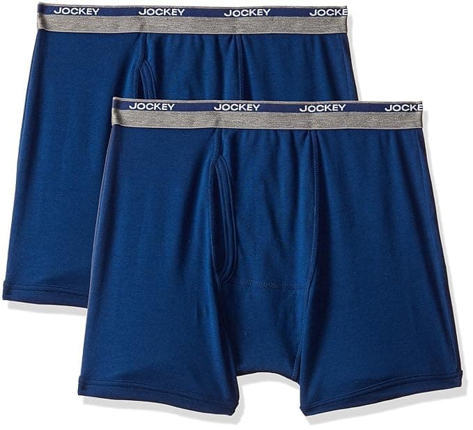 Jockey Men's Boxer Brief (Color & Print May Vary) (8009-02_Estate Blue_XL)