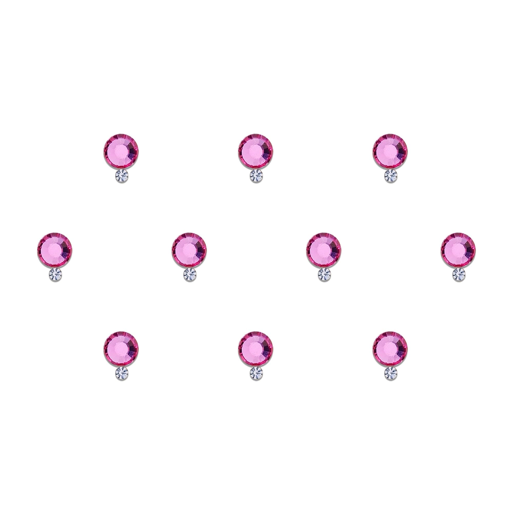 Comet Busters Beautiful Pink Crystal Bindi (BIN220)(6mm)