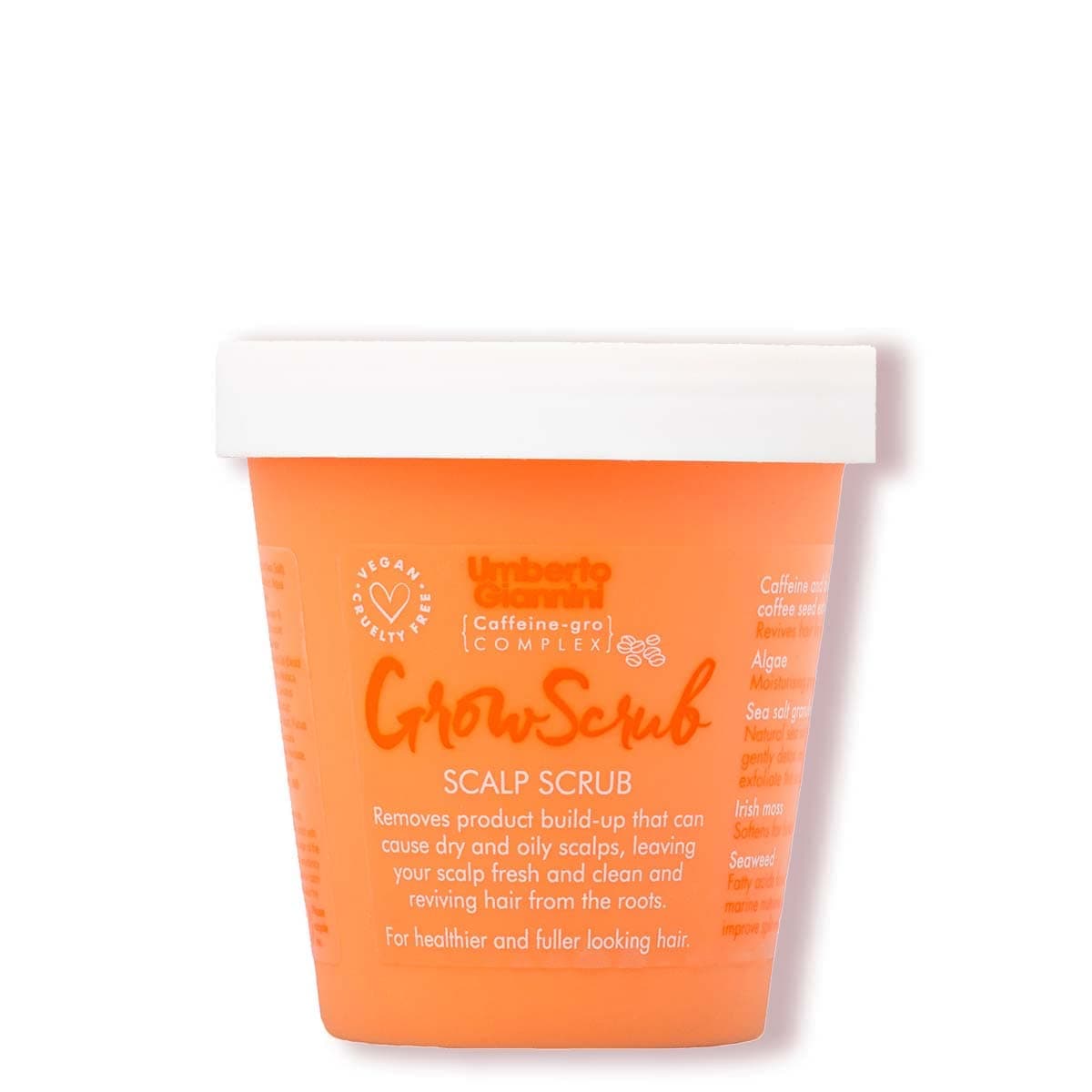 Umberto Giannini Grow Scrub Scalp Scrub 250g | Exfoliating Scalp Detox | Supports Longer Hair & Growth | Removes Build-Up | Imported from UK