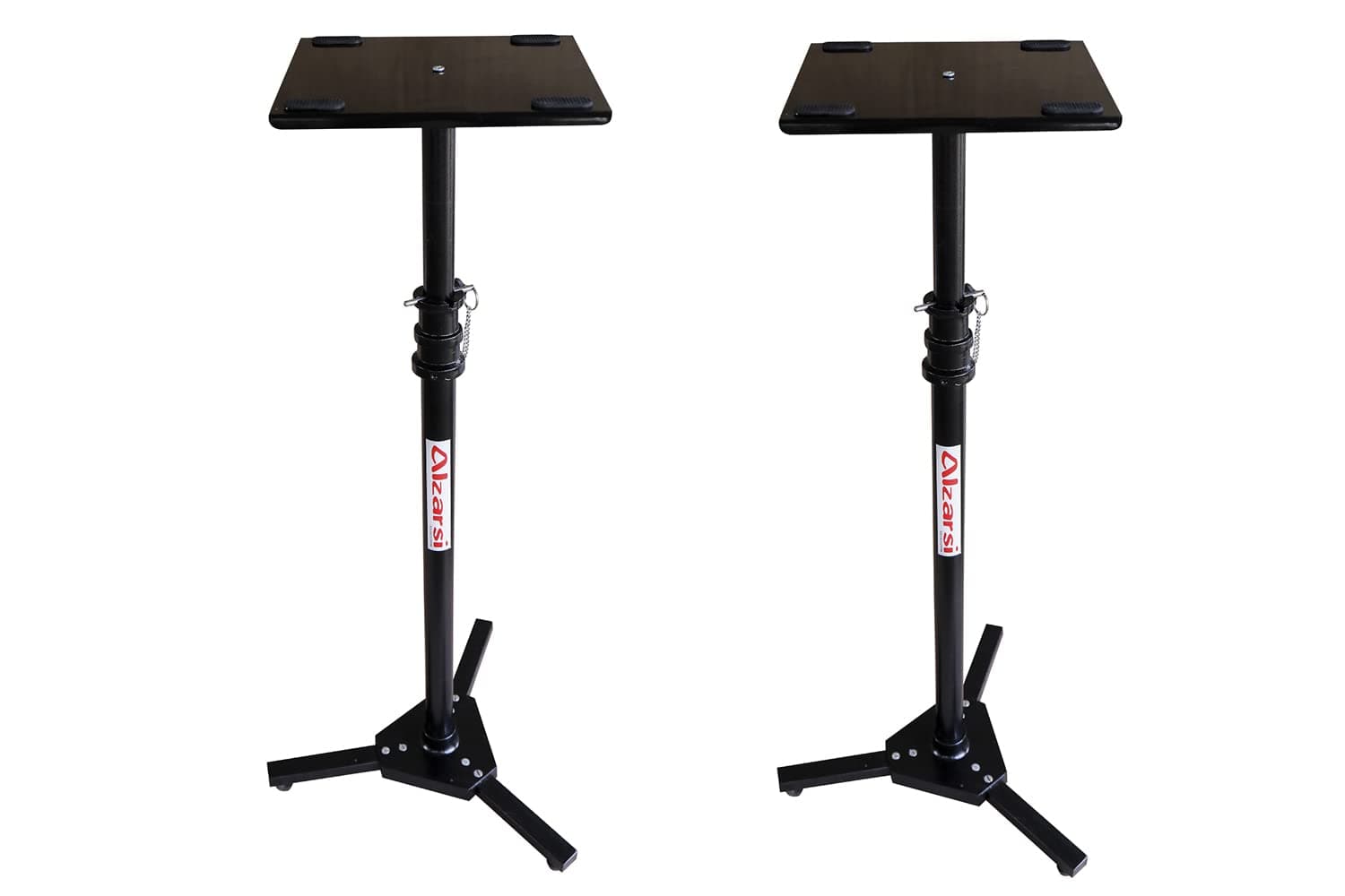 Alzarsi Studio Monitor Speaker Stands/with Locking Safety Pin (Pack of 2 Stands)