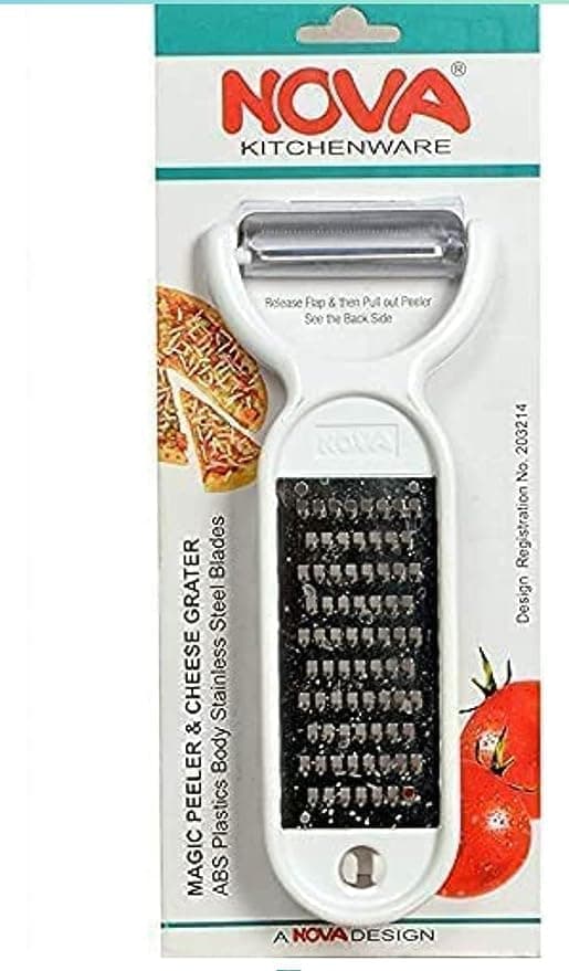 2 in 1 Vegetable Peeler and Grater – Stainless Steel Cheese, Potato & Carrot Peeler | UTOPIC NOVA