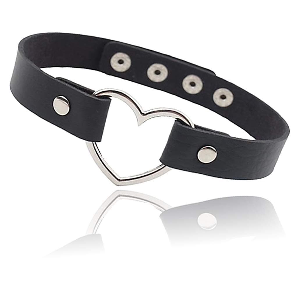 ETHOON Adjustable Leather Choker Collar Sexy Soft PU Cat Punk Choker Necklace for Women Girls