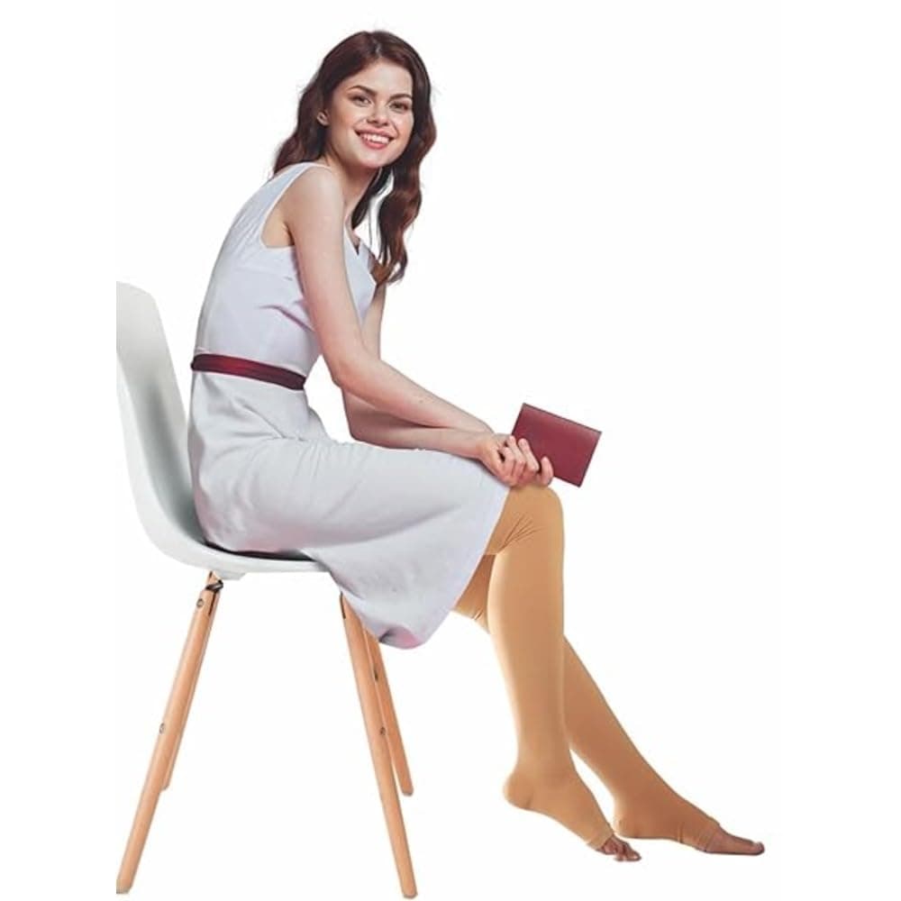 Dyna Medical Compression stockings for Varicose Vein Class 1 (Below Knee-Large)