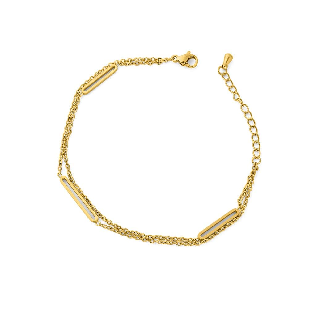 PALMONAS Bar Charm Bracelet for Women - Jewellery Gift for Girls & Women | Waterproof & Anti-Tarnish Bracelet, Stylish & Trendy Bracelets for Ladies