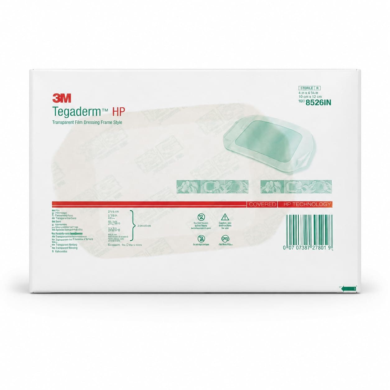 2026 New and Improved Tegadem 8526 IN Transparent Film Dressing 10cm x 12cm Waterproof & Sterile (Pack of 10)