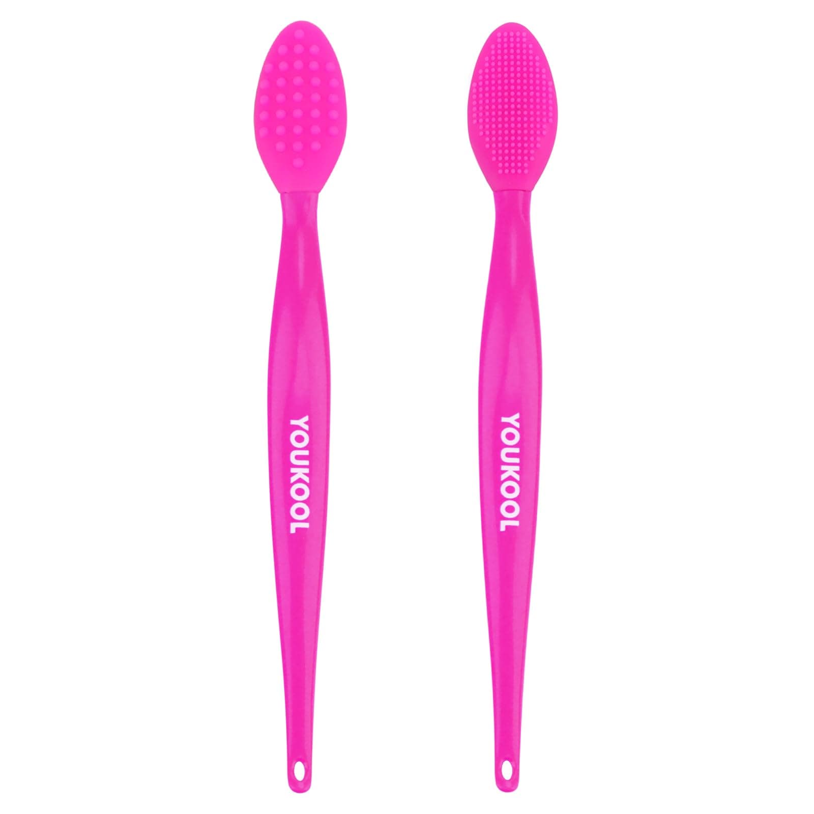 Pore Cleansing Silicone Facial Brush | Face Scrubber & Massager for Blackhead & Whitehead Removal, Sebum Reduction, Gentle Exfoliation & Clearer Skin | Suitable for All Skin Types,2pc